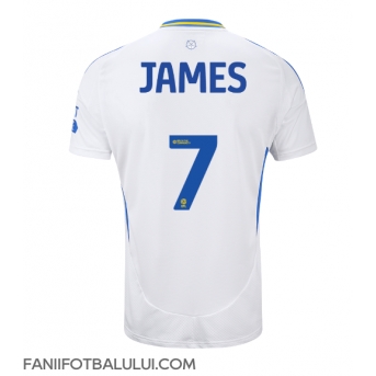 Leeds United Daniel James #7 Tricou Fotbal Replică 2024-25 Barbati Acasa